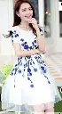 Royal Flowers Dress