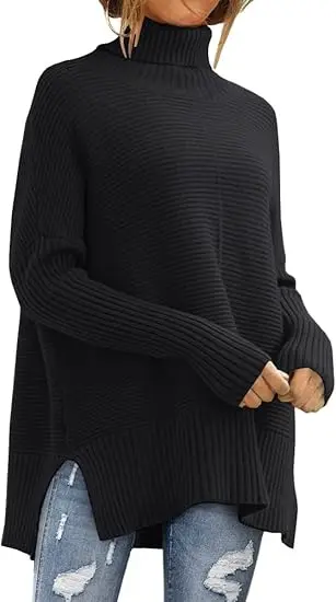 Women's Oversized Turtleneck Sweaters