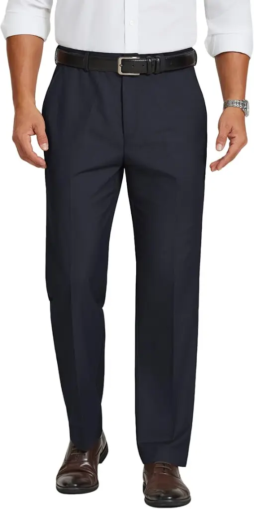 Men's Dress Pants Classic Fit Flat