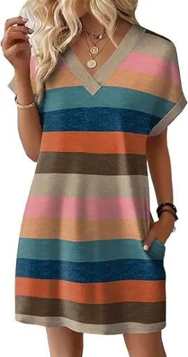 Dresses Short Sleeve Fashion Beach