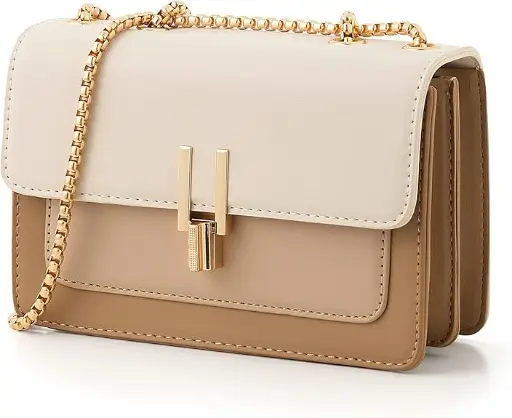 Color-Block Crossbody Bags for Women Leather