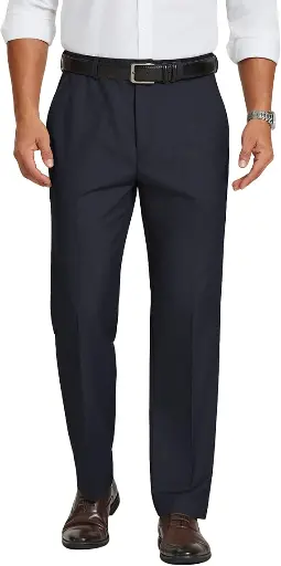 Men's Dress Pants Classic Fit Flat