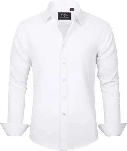 Men's Dress Shirts Solid Long Sleeve Stretch