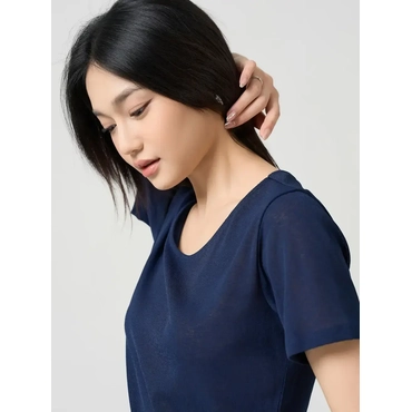 Áo Phông Cổ Rộng Dáng Suông 